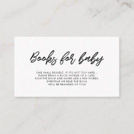 Informações Cartão de solicitação do livro de chás de fraldas 