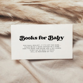 Informações cartão de solicitação do livro do Chá de fraldas r