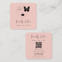 Cartão de visita de Salão de Beleza Profissional M