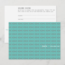 Informações Cartão de Visitante Texto Peixe de Jesus