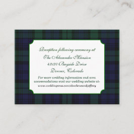 Informações Cartão de Xadrez Clássico Black Watch