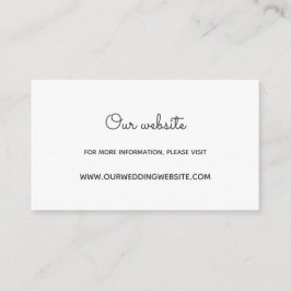 Informações Cartão do site de casamento Floral Wreath