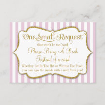 Cartão Dourado De Livro Rosa Traga Uma Menina De L