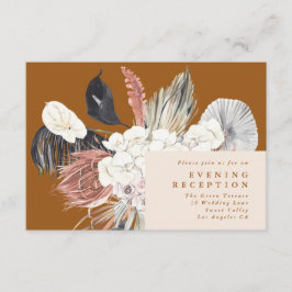 Informações Cartão Floral de Recepção da Selva Tropical Pampas