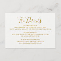 Cartão Global de Detalhes de Casamento de Glam