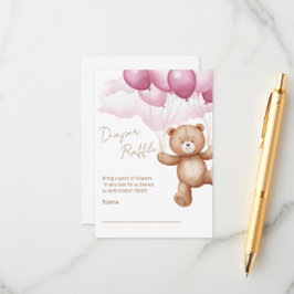 Informações Cartão incluso em sorteio de fraldas para chá de b