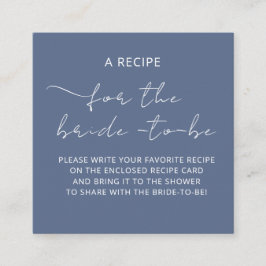 Informações Cartão Incluso "UMA RECEITA" para o chá de lingeri