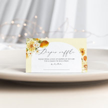 Cartão para bilhetes de rampas de fralda de limão