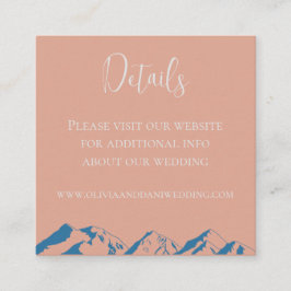 Informações Cartão Pormenores de Casamento das Flores de Monta