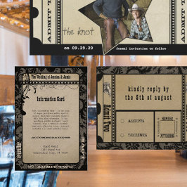 Informações Cartão Pormenores de Casamento de Playbill