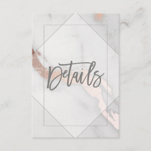INFORMAÇÕES CARTÃO PORMENORIZADO DE CASAMENTO DOURADO MARBLE E