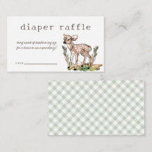 Cartão Raffle de Fralda de Cerrado