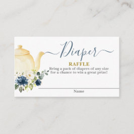 Informações Cartão Raffle Fralda do chá de fraldas de bule