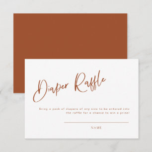 Informações Cartão Raffle para Fralda de Chá de fraldas Terrac