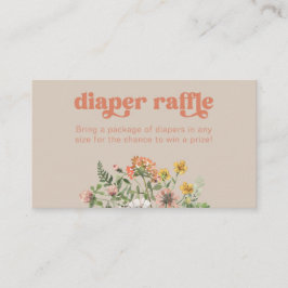 Informações Cartão Raffle para Fralda de flor selvagem