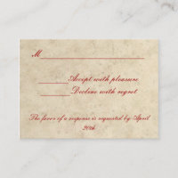 Cartão RSVP de Casamento - Amor Sempre Ame Profund