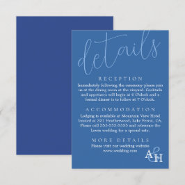 Informações Cartão RSVP de Casamento de Script de Caligrafia A