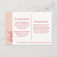 Cartão Vermelho Inserido, Casamento de Caroline