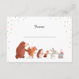 Informações Chá de fraldas do poema de presente inserir cartão