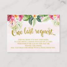 Chá de fraldas Flamingo Traga um Cartão de Inserçã