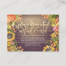 Informações Chá de fraldas Traga um livro em vez de um cartão