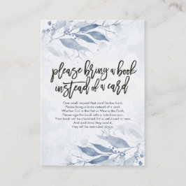 Informações Chá de fraldas Traga um livro em vez de um cartão