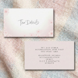 Informações Cherry Blossom Rosa O Cartão De Gabinete De Detalh