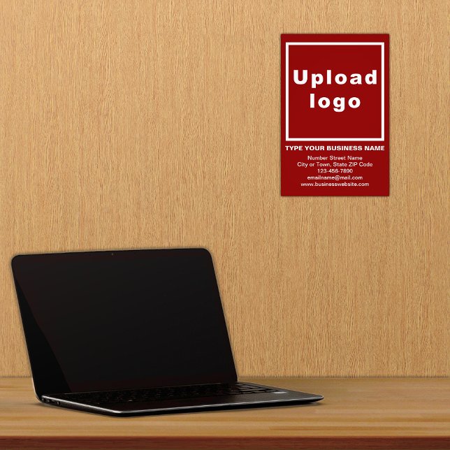 Informações Comerciais Impressão de Fotografia em  (Advertise your business. Build brand name awareness. Your business brand on red photo paper.)