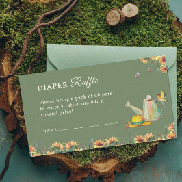 Informações Crescendo com cartão de gabinete Raffle de Fralda 