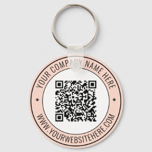 Informações de código QR Texto Chaveiro Promociona