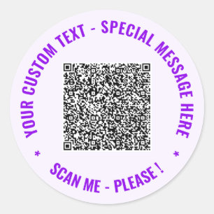 Informações de Leitura do Seu Código QR e Adesivos