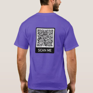 Informações de verificação do código QR Camisa T e