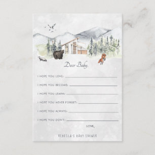 Informações Desejos para Cartão de Aconselhamento para Bebês  