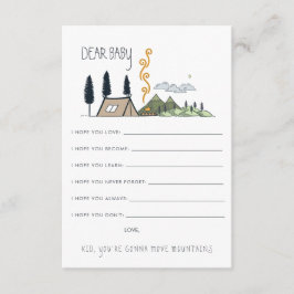 Informações Desejos para Cartão de Aconselhamento para Bebês |