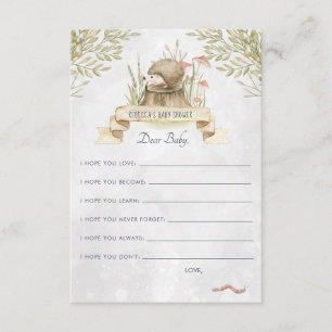 Informações Desejos para Cartão de Aconselhamento para Bebês  