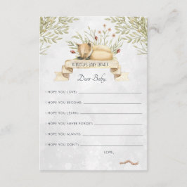 Informações Desejos para Cartão de Conselhos para Bebê | Rapos