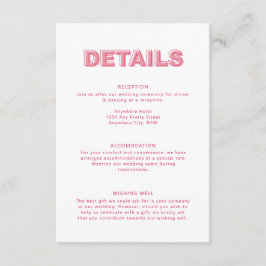 Informações Detalhes do Cartão de Envio com Texto em Tipo Negr