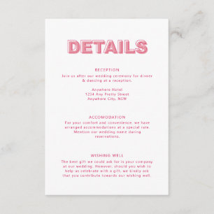 Informações Detalhes do Cartão de Envio com Texto em Tipo Negr