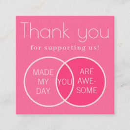 Informações Diagrama Venn Cartão de visita