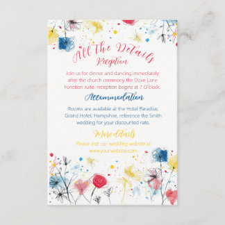 Informações Doodle de meados do século - Cartão de envelope