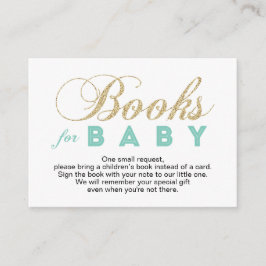 Informações Dourado & Mint | Chá de fraldas Traga um Cartão de