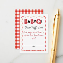 Informações É um Cartão de Rifas de Fraldas Baby Q