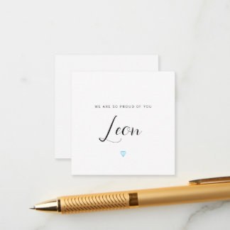 Informações Estamos Tão Orgulhosos De Você, Com Cartão Azul