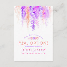 Informações Flores de laranja púrpura flores farinha cartão