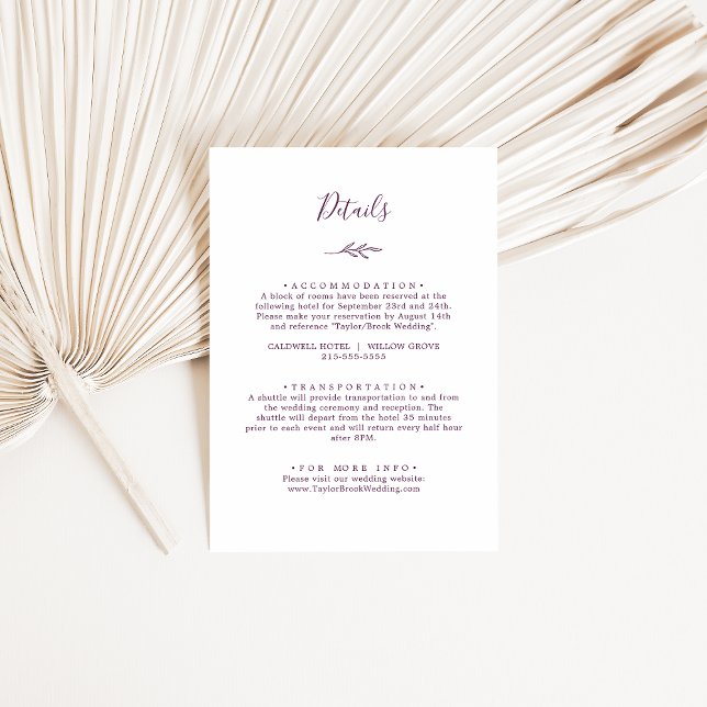 Informações Folha mínima | Cartão de Gabinete de Detalhes da E (Criador carregado)