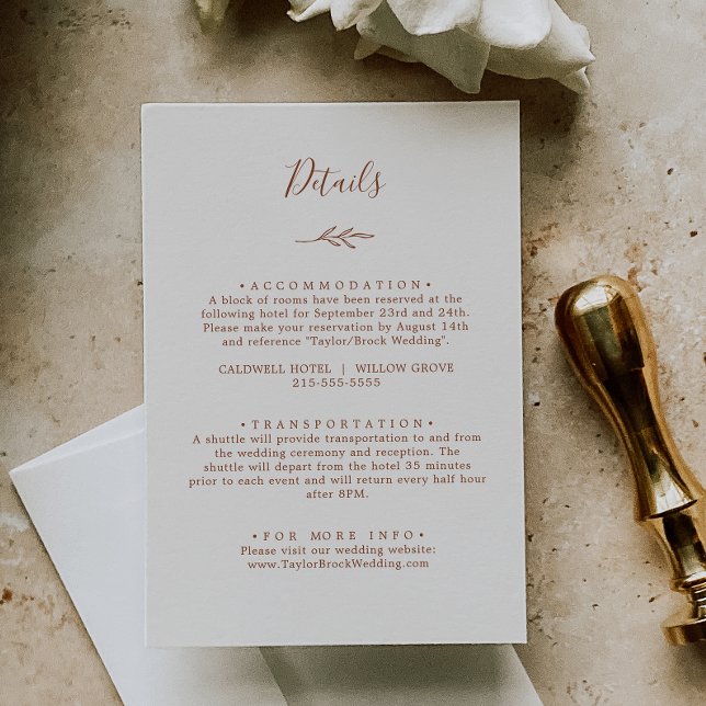 Informações Folha mínima | Cartão de Gabinete para Detalhes da (Criador carregado)