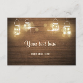 Informações Inserir cartão Torres de Madeira Rústicos Luz Chá 