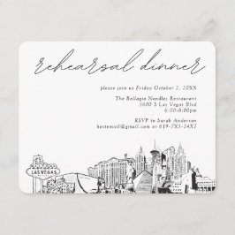 Informações Janto de ensaio de Las Vegas Convidar cartão de ga