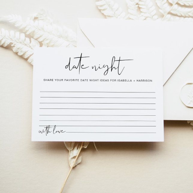 Informações Jogo de Cartão de Ideias Noturnas Mínimas de Data  (Criador carregado)