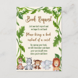 Informações Jungle Traga um cartão de livro, Safari Traga um c